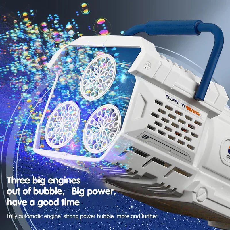 60-Hole Led Light Bubble Gun Toy For Kids LPO