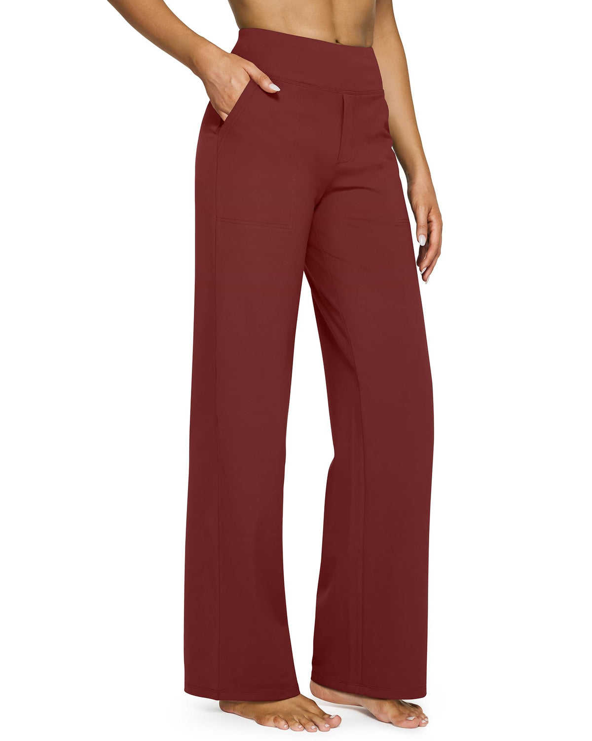 G4Free Yoga Pants for Women Wide Leg Pants with Pockets High Waisted Jansha Store