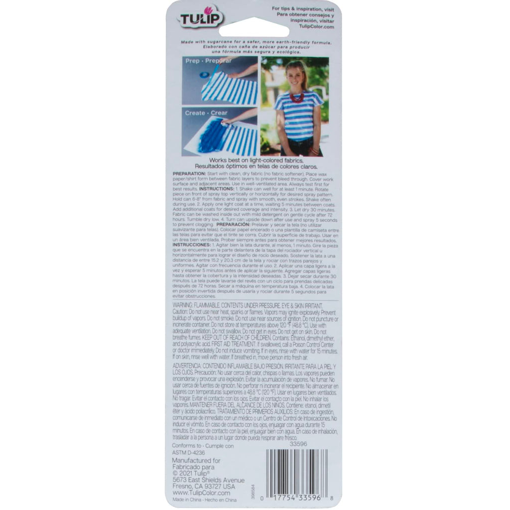 TULIP ColorShot Fabric Spray Paint, Black, 3 oz Jansha Store