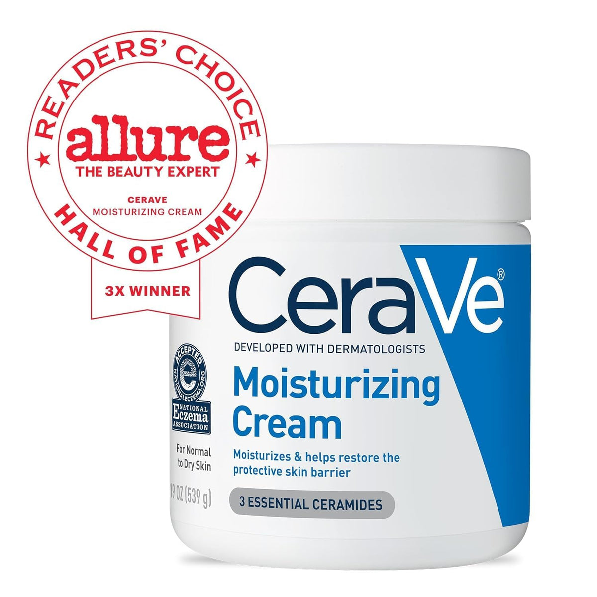CeraVe Moisturizing Cream, Face & Body Moisturizer for Dry Skin, 19oz Jansha Store