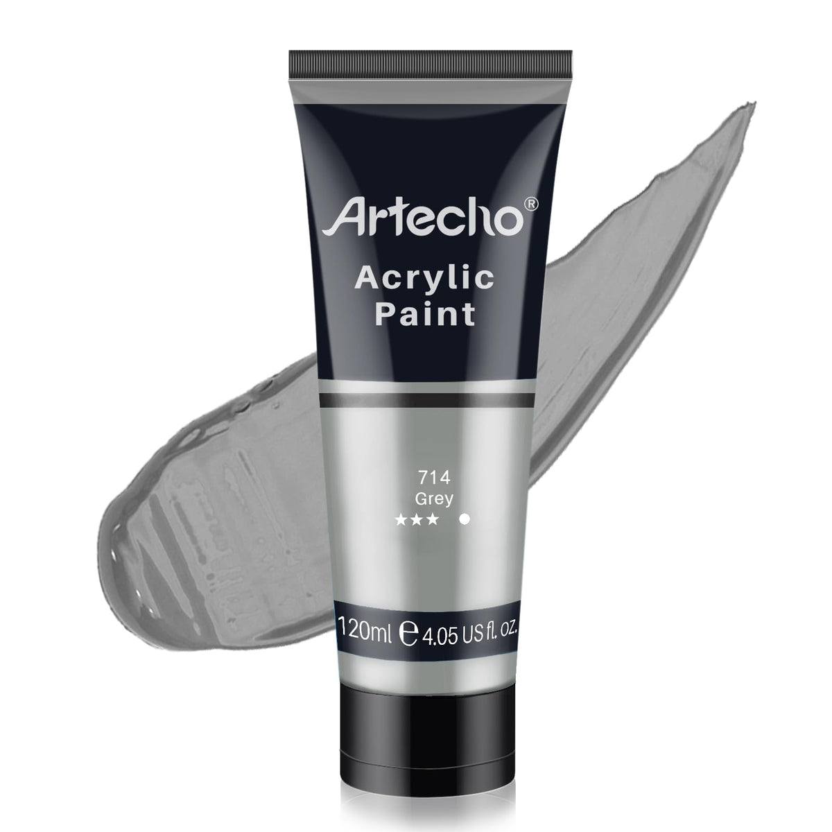Artecho White Acrylic Paint, Titanium White Paint (120ml / 4.05oz) Tubes, Art Craft Paints for Canvas Painting, Rock, Stone, Wood, Fabric, Art Supplies Jansha Store