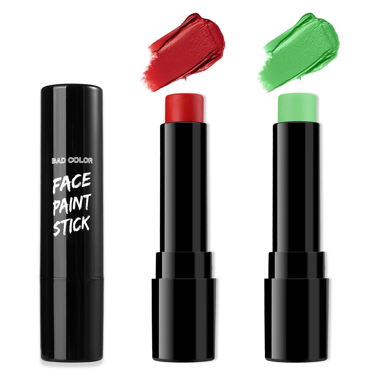BADCOLOR Black Cream-Blendable Face Body Paint Stick for Adults Children Eye Black Softball Football Baseball Sports , Non-Toxic Hypoallergenic for Halloween SFX Makeup Cosplay Joker Costume Parties Jansha Store