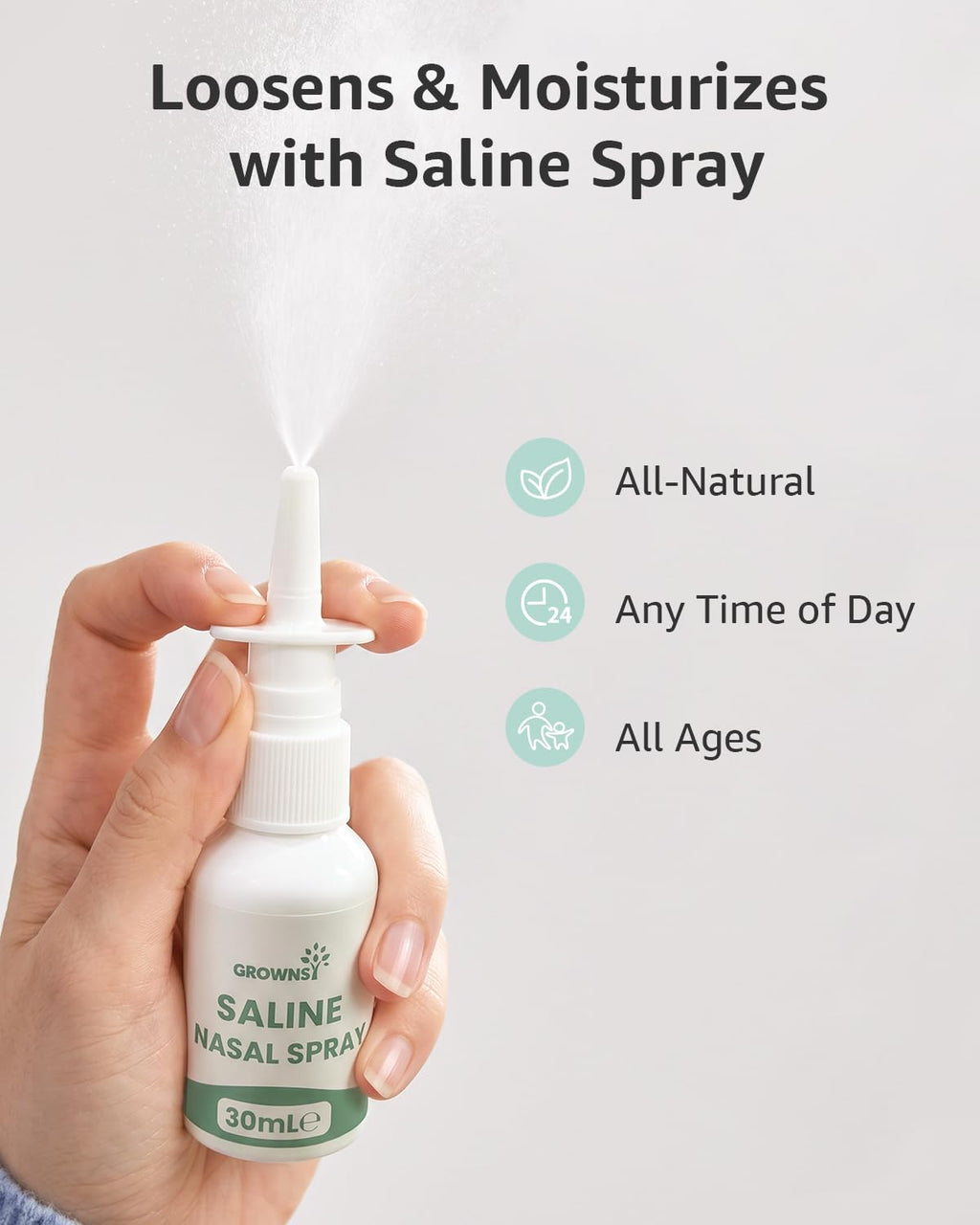 GROWNSY Baby Nasal Aspirator, Electric Nose Sucker, Powerful Suction,Grey Jansha Store