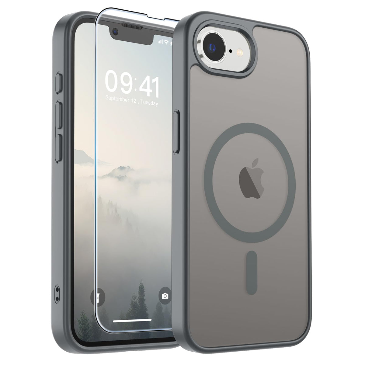 SUPFINE Magnetic for iPhone 12 Mini Case/iPhone 13 Mini Case Black Jansha Store