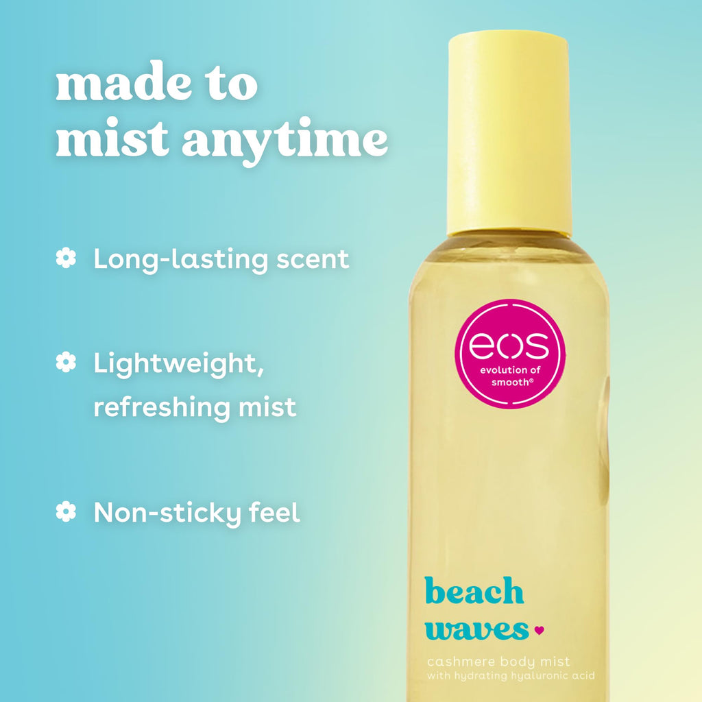 eos Cashmere Body Mist, Toasted Marshmallow, Toasted Vanilla, Sweet Marshmallow, Hair Mist, Body Spray for Women Moisturizing, Hyaluronic Acid, Vanilla Body Spray, Vegan, Cruelty-free, 6 fl oz Jansha Store