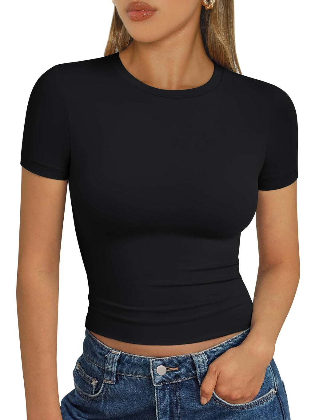 Trendy Queen Womens Short Sleeve T Shirt Basic Summer Top Jansha Store