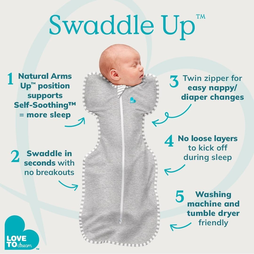 Love to Dream Swaddle Up Bamboo Baby Sleep Sack | 1.0 TOG, 13-19lbs, Blue Jansha Store