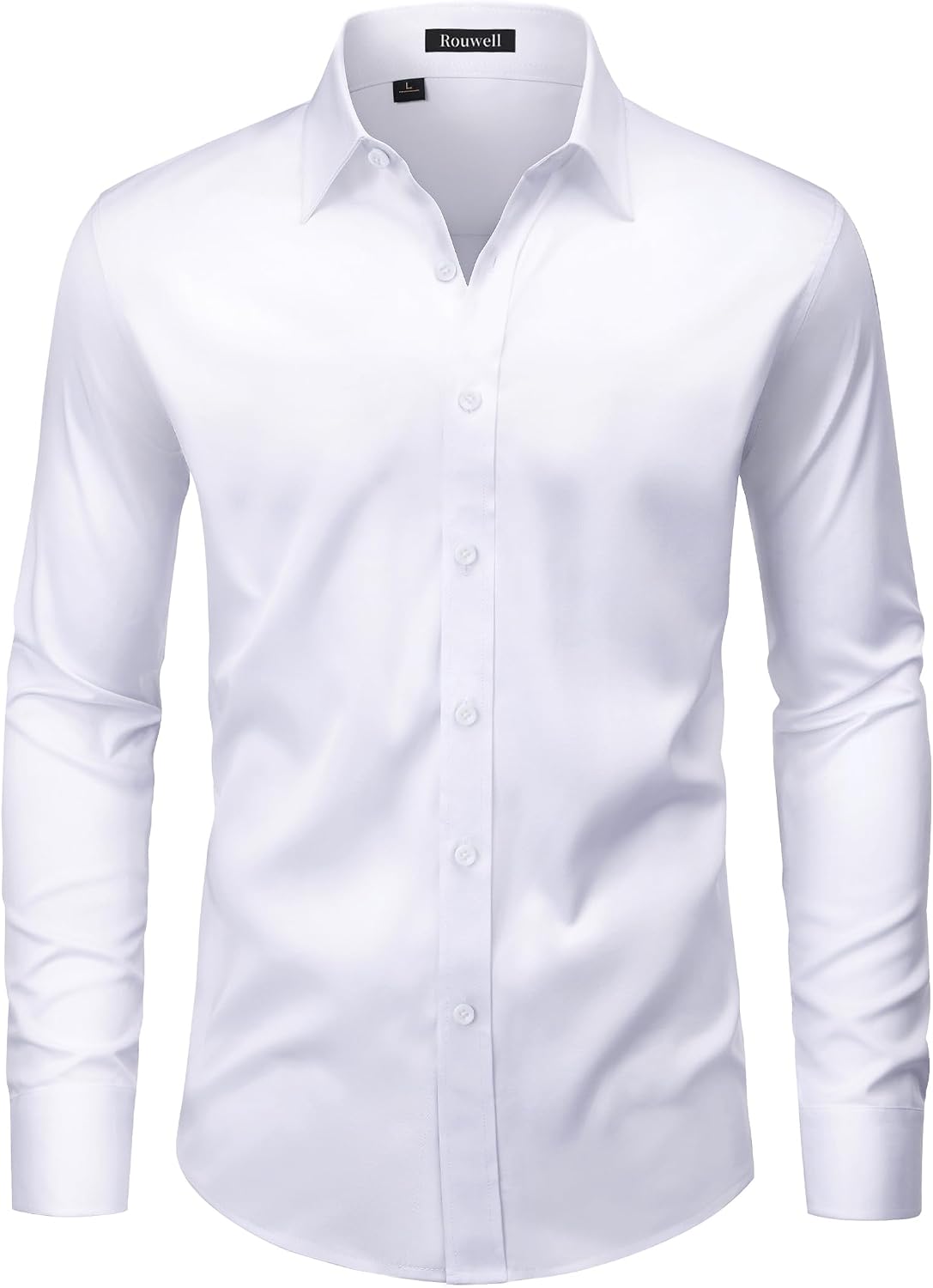 Men’s Wrinkle Free Dress Shirts Regular Fit Long Sleeve Non Iron Business Casual Wedding Stretch Button Down Shirt Jansha Store