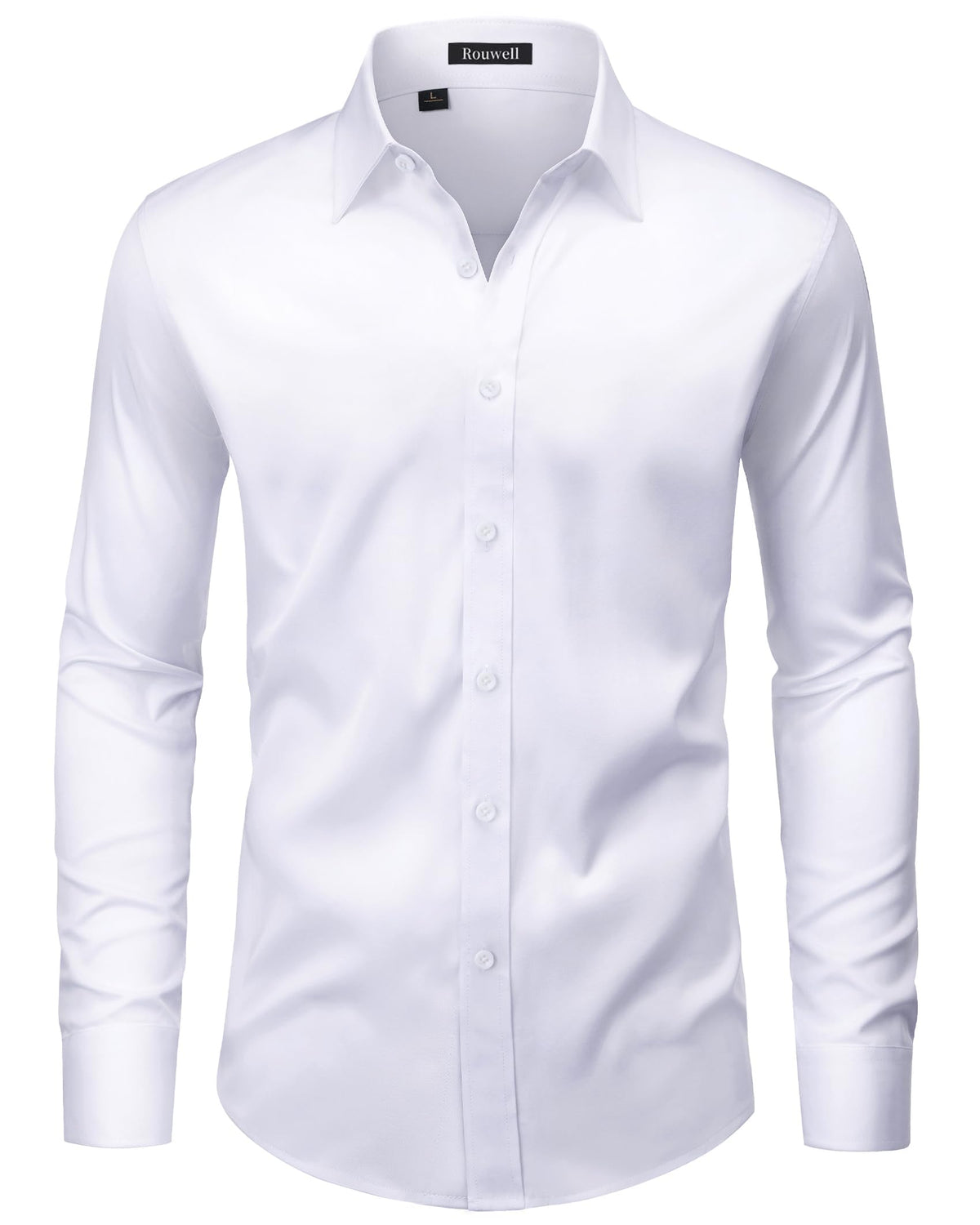 Men’s Wrinkle Free Dress Shirts Regular Fit Long Sleeve Non Iron Business Casual Wedding Stretch Button Down Shirt Jansha Store