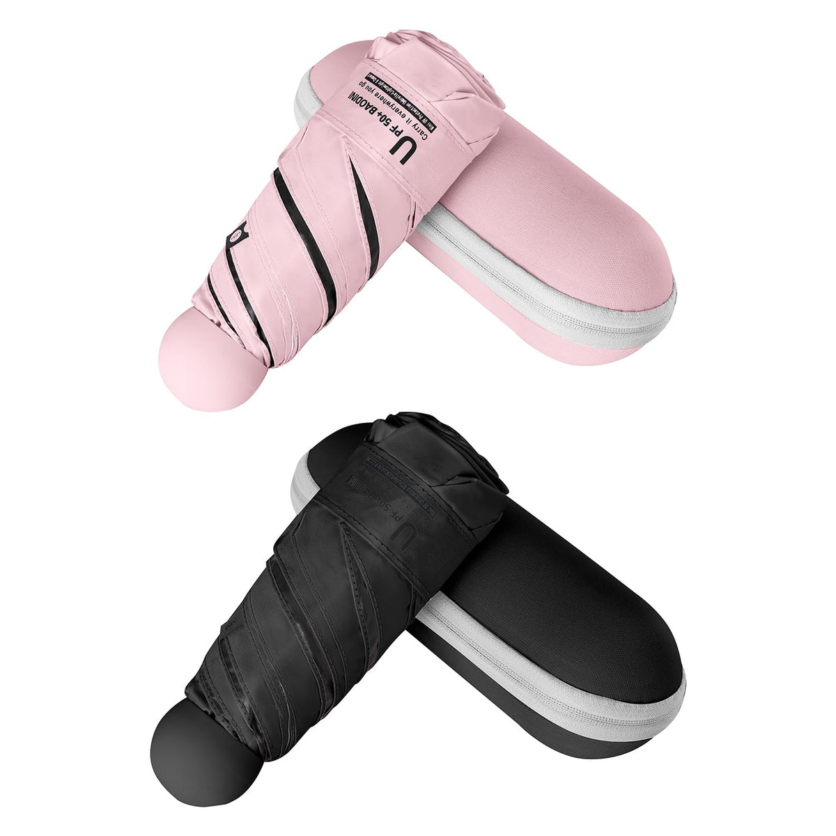 BAODINI Mini Travel Umbrella with UV Sun Protection, Compact Pocket-Size Jansha Store