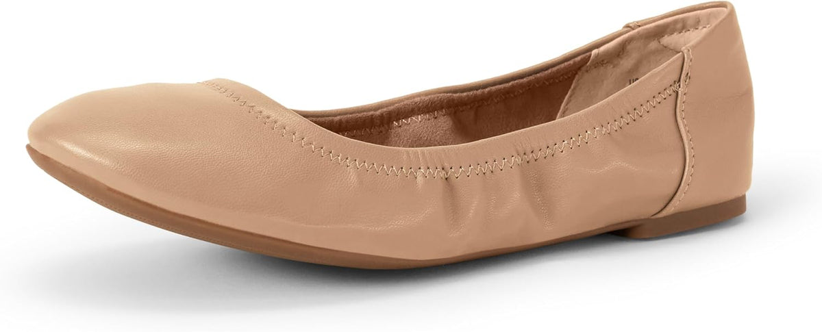 Amazon Essentials Women's Comfortable Round Toe Ballet Flats, Cushioned Memory Foam Jansha Store