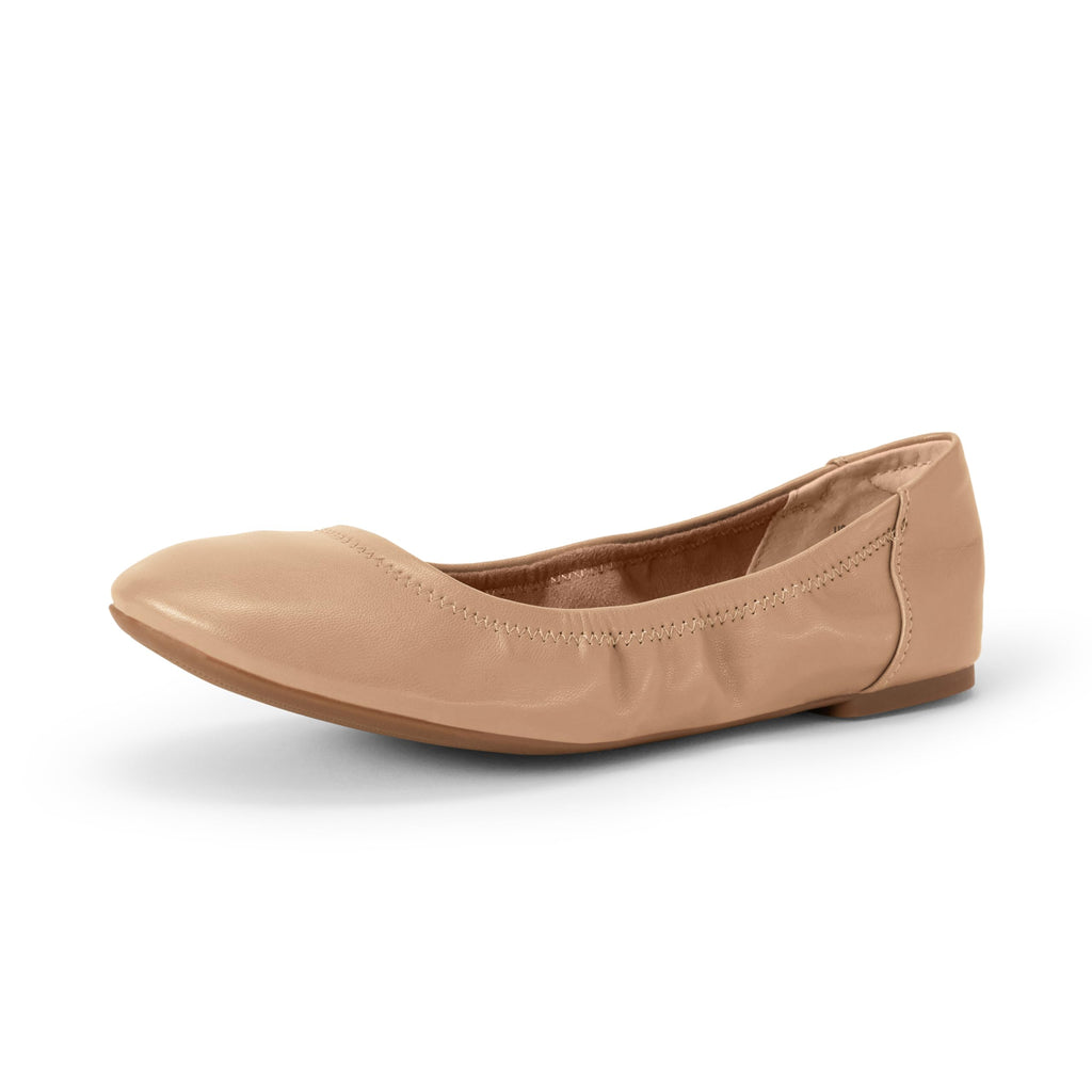 Amazon Essentials Women's Comfortable Round Toe Ballet Flats, Cushioned Memory Foam Jansha Store