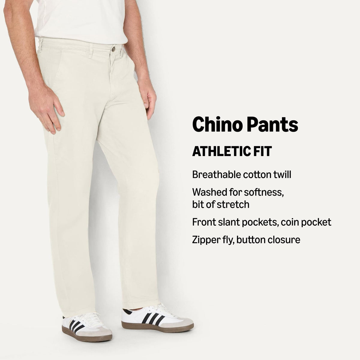 Amazon Essentials Men's Skinny-fit Stretch Chino Khaki Pant, Casual Business Wear Jansha Store