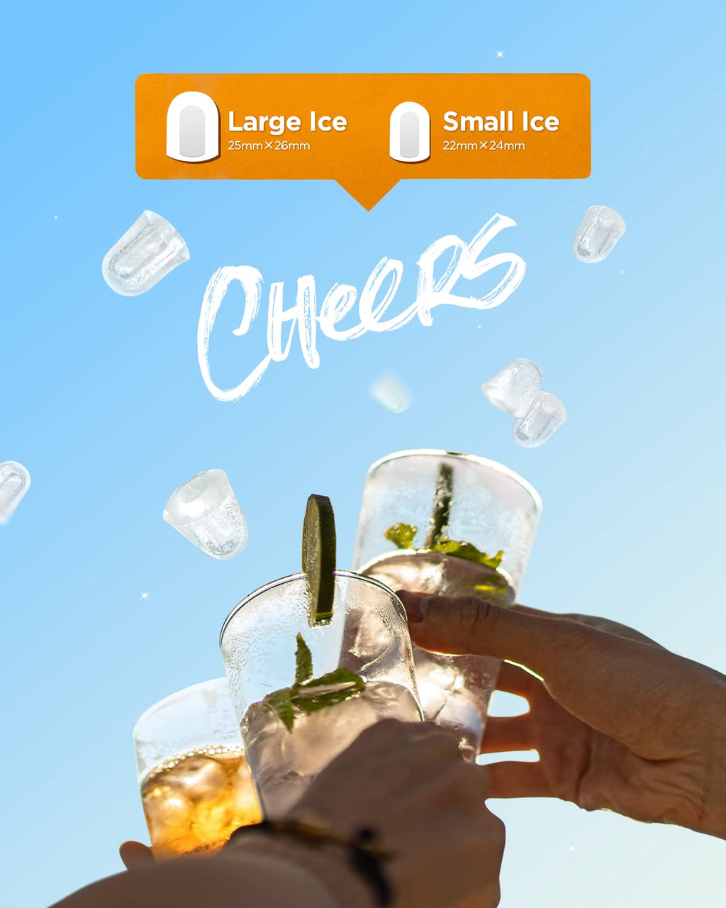 Silonn Nugget Ice Maker, Smart Countertop Ice Machine with APP & Voice Control, Self-Cleaning, 44lbs/24H Soft Chewable Sonic Ice, 3L Tank, for Home Kitchen & Party Jansha Store