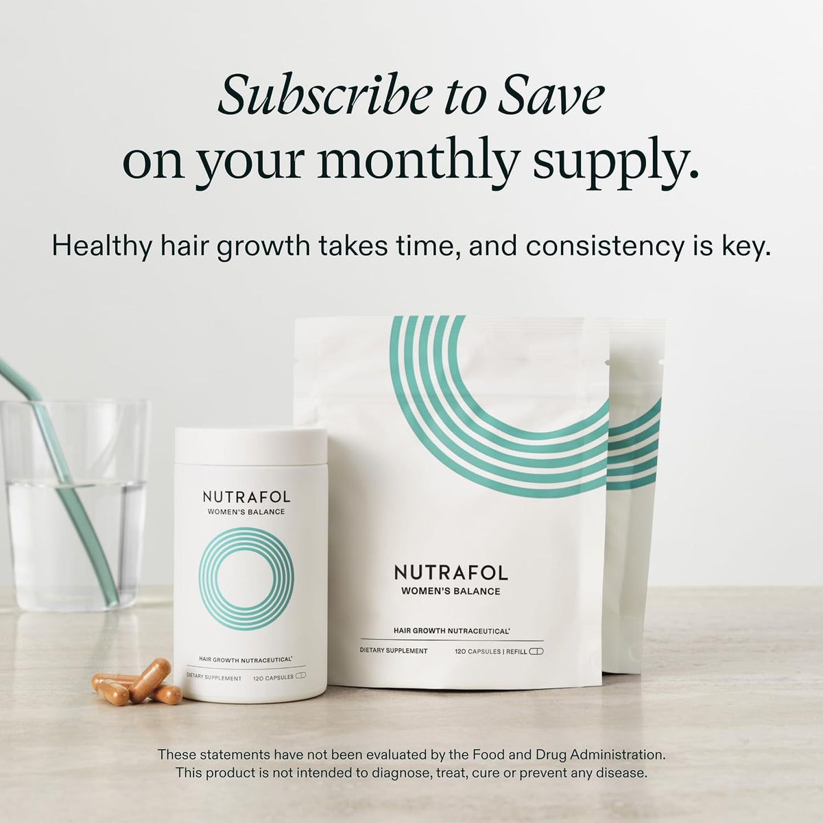 Nutrafol Women's Balance Hair Growth Supplements, Age 45+, 1-Month Bottle Jansha Store