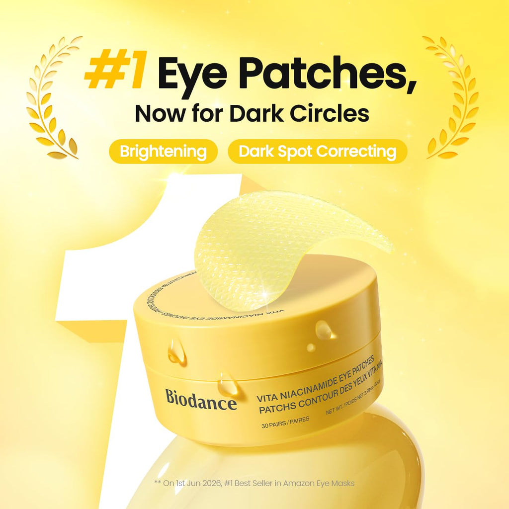 BIODANCE Hydrogel Eye Patches for Under Eye - Collagen Peptide, Anti Wrinkle & Fine Lines (60 Count) Jansha Store