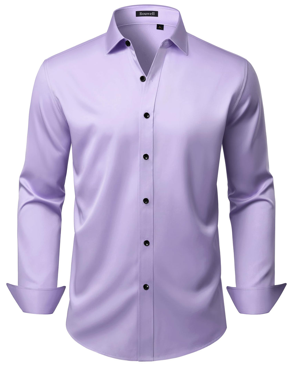 Mens Wrinkle Free Dress Shirts Regular Fit Business Button Down Shirt Formal Long Sleeve Wedding Stretch Shirts Jansha Store