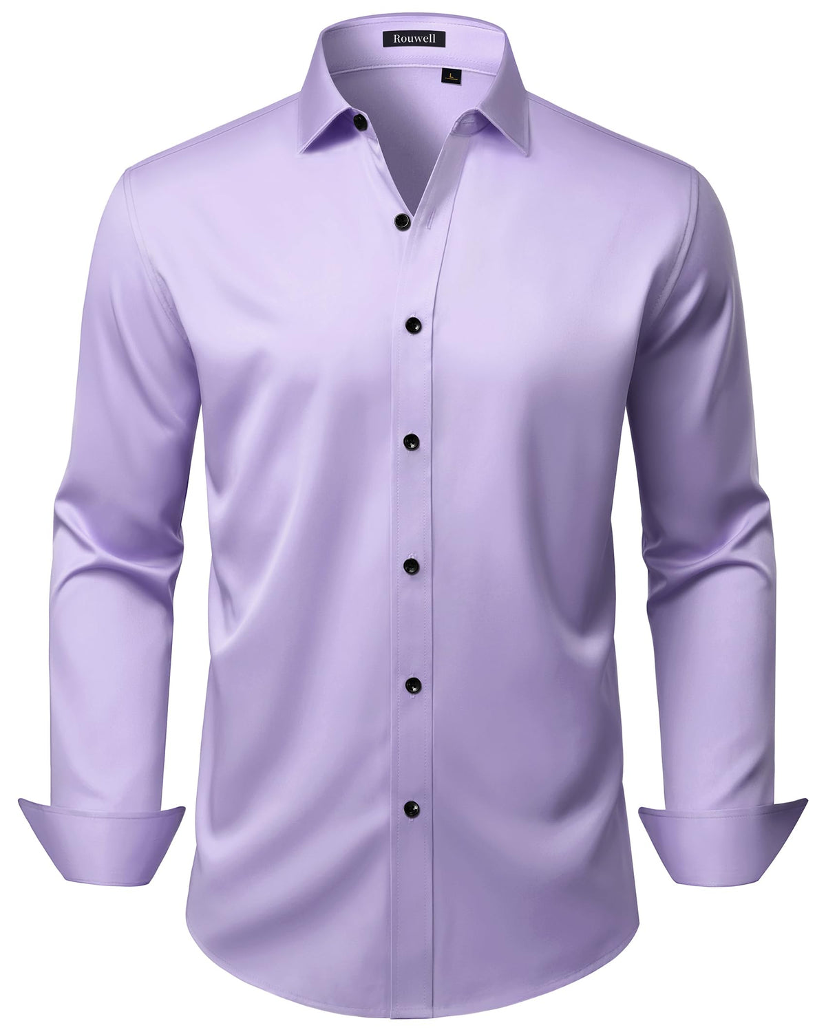 Mens Wrinkle Free Dress Shirts Regular Fit Business Button Down Shirt Formal Long Sleeve Wedding Stretch Shirts Jansha Store