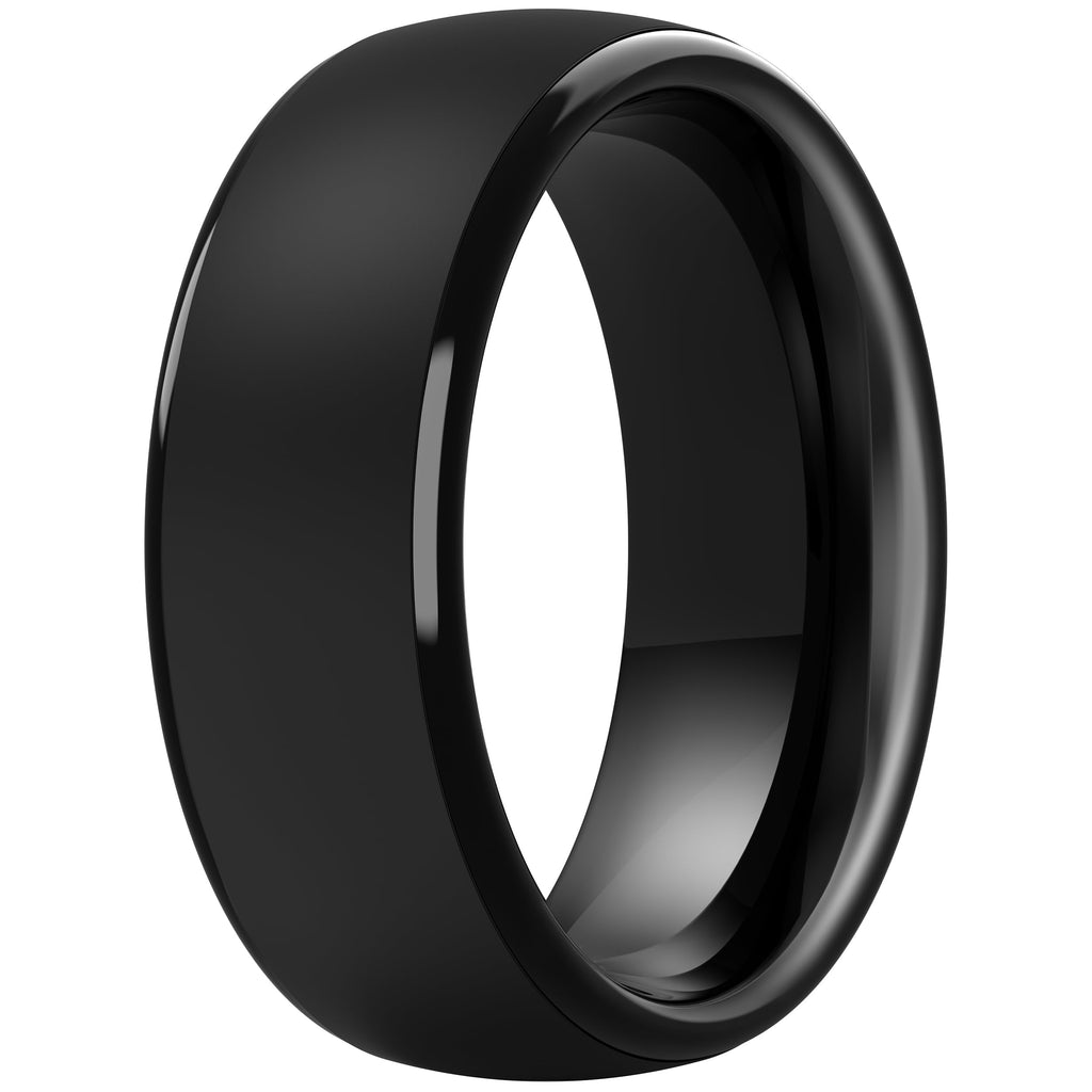 ThunderFit Silicone Rings for Men, Step Edge Rubber Wedding Bands 10mm Wide Jansha Store