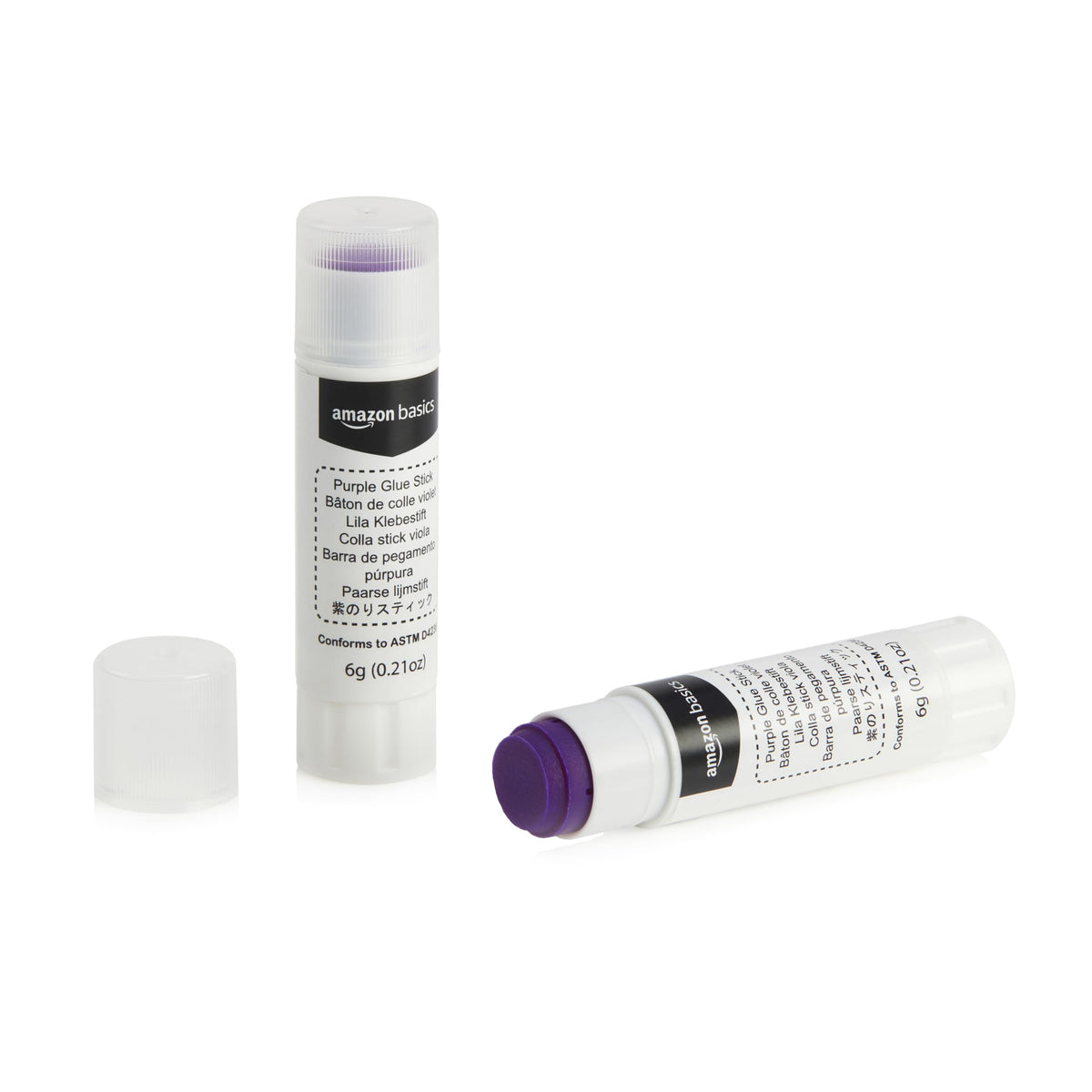 Amazon Basics Purple Washable School Glue Sticks for Classroom Supplies and Crafting, Dries Clear, 0.24-oz Stick, 30-Pack Jansha Store