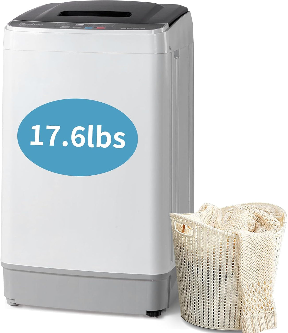 Winado 17.6LBS Full Automatic Portable Washing Machine with Drain Pump Jansha Store