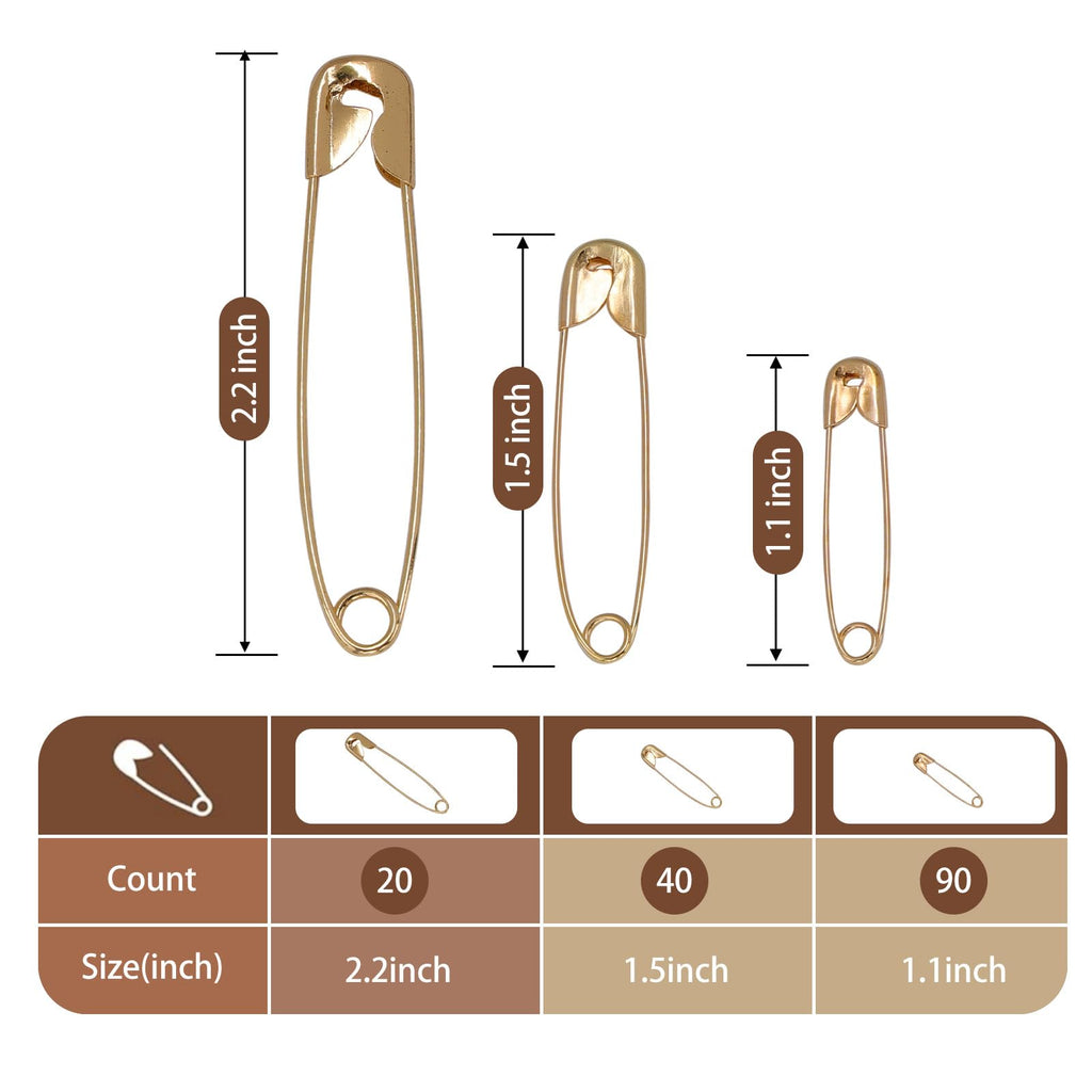 XKDOUS 3 Inch Large Safety Pins 100 pcs Silver Pins Bulk Jansha Store