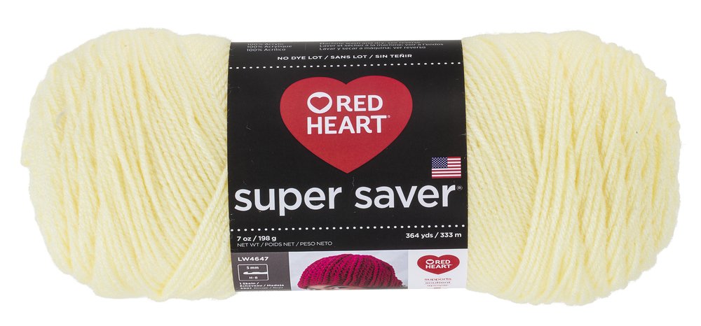 Red Heart Super Saver Yarn for Crocheting & Knitting, Cherry Red, Single Jansha Store