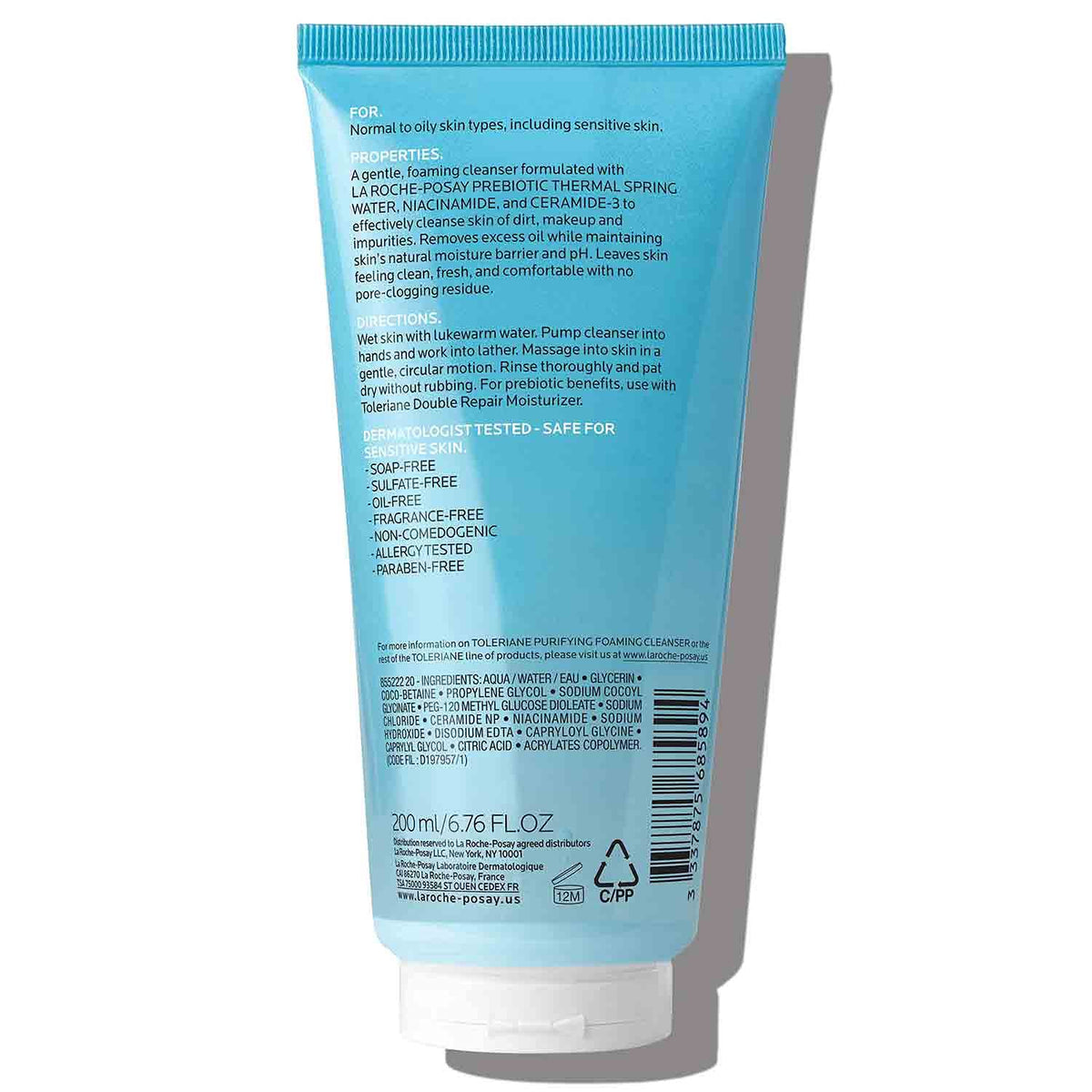 La Roche-Posay Toleriane Purifying Foaming Facial Cleanser with Niacinamide Jansha Store