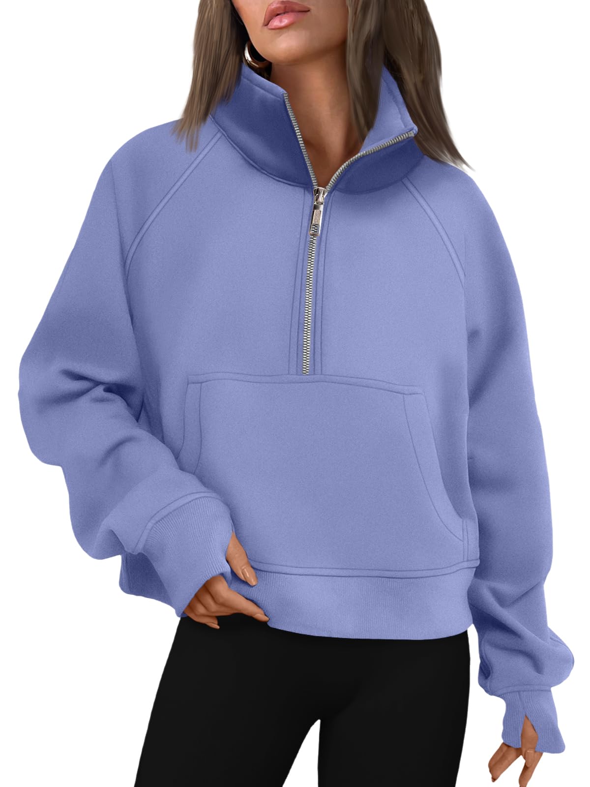 AUTOMET Womens Sweatshirts Half Zip Fleece Pullover Fall Outfits Jansha Store