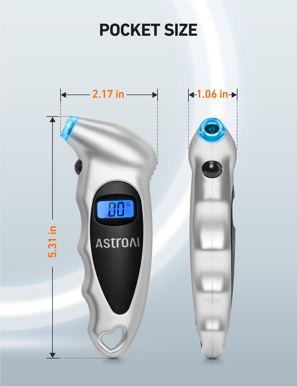 AstroAI Digital Tire Pressure Gauge 150PSI, ±1PSI Accuracy for Car Truck Jansha Store