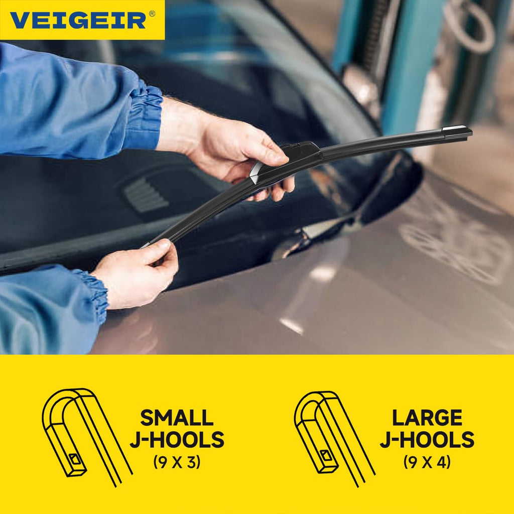 3 Pack Windshield Wiper Blades Compatible with Nissan Rogue 2014-2023 Pathfind 2013-2021 Original Factory Quality Front Rear Wipers Blade Set for My Car - 26" 17" 12" Jansha Store