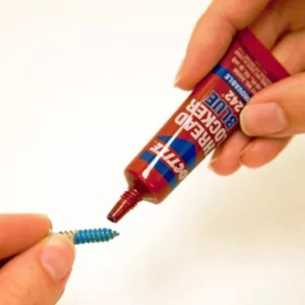 Loctite Threadlocker Blue 242 - Removable Thread Lock Glue for Nuts, Bolts, & Fasteners, Medium Strength Screw Glue to Prevent Loosening & Corrosion - 6 ml, 1 Pack Jansha Store