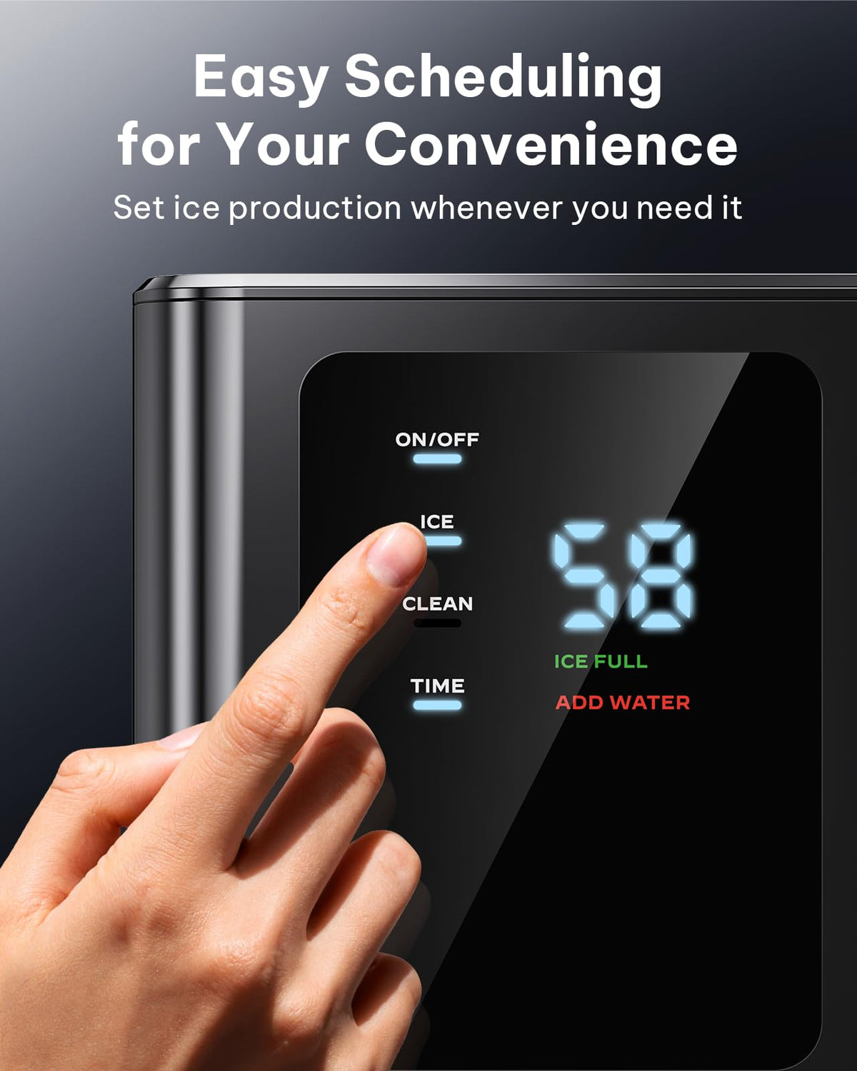 Silonn Nugget Ice Maker, Smart Countertop Ice Machine with APP & Voice Control, Self-Cleaning, 44lbs/24H Soft Chewable Sonic Ice, 3L Tank, for Home Kitchen & Party Jansha Store