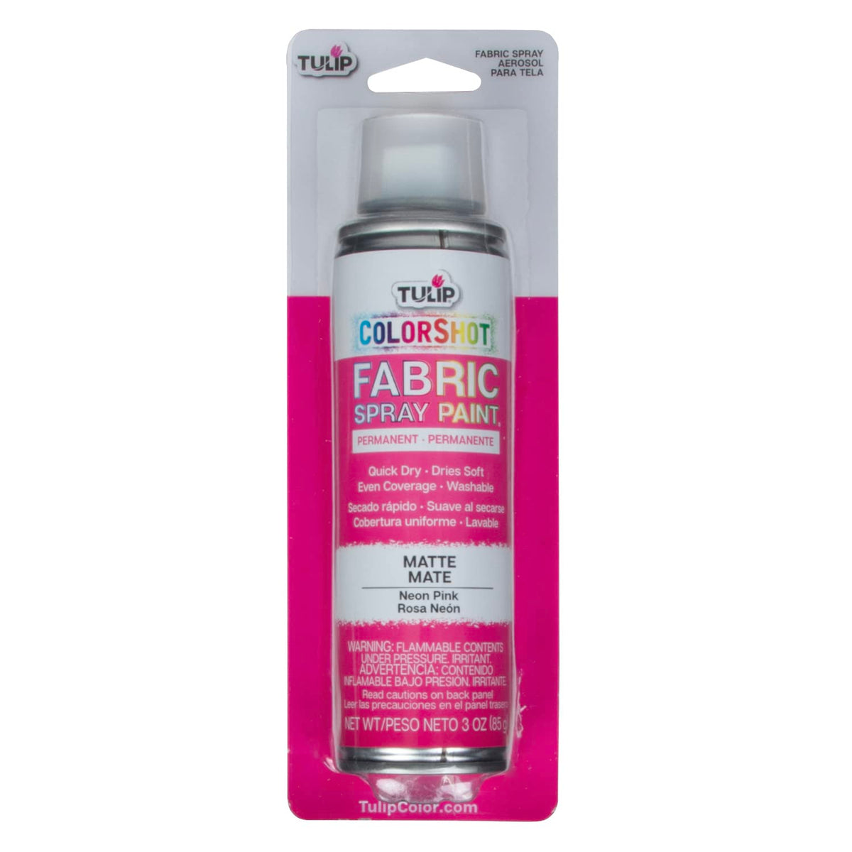 TULIP ColorShot Fabric Spray Paint, Black, 3 oz Jansha Store
