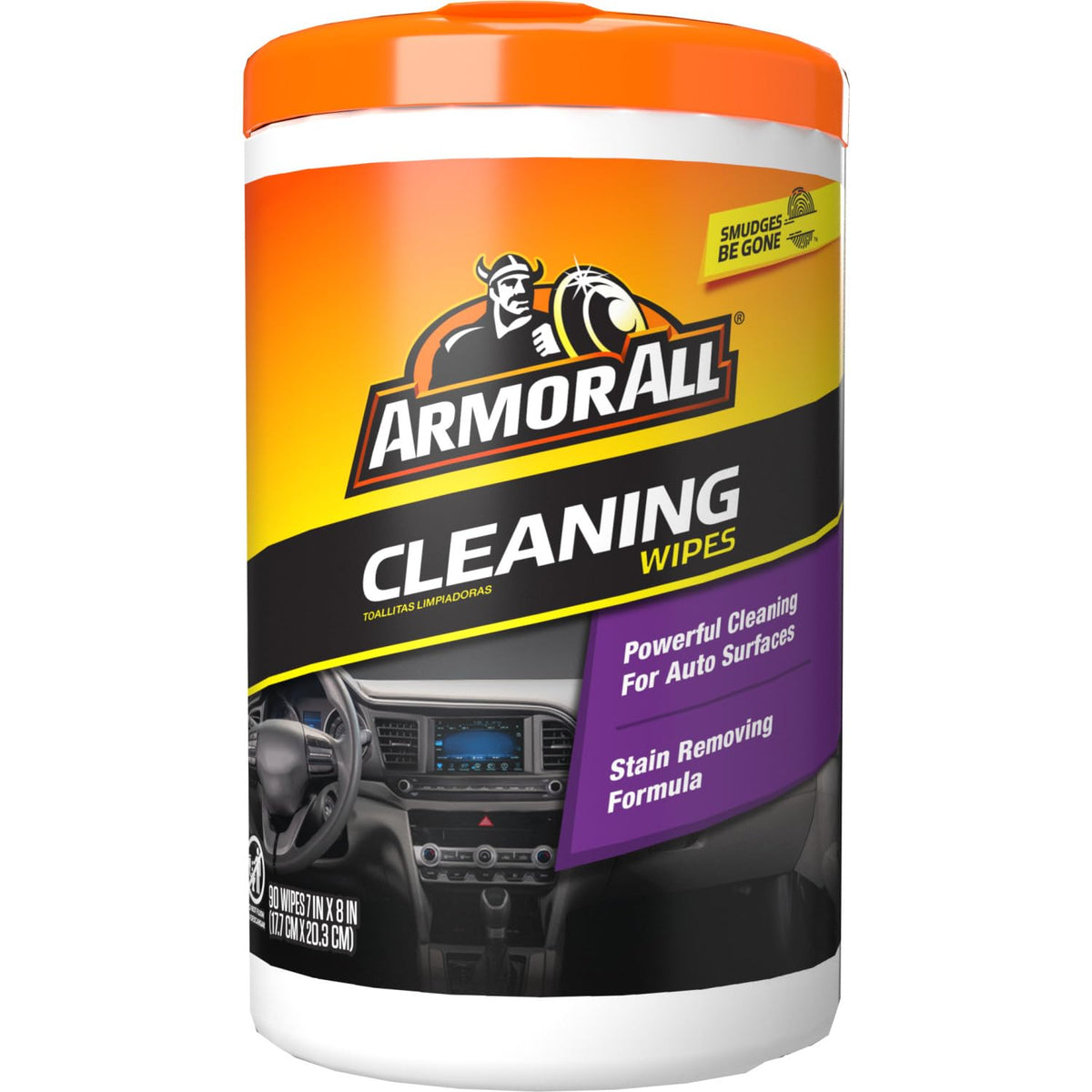 Armor All Car Cleaning Wipes, 90 Ct - Interior, Protectant & Glass Wipes Jansha Store