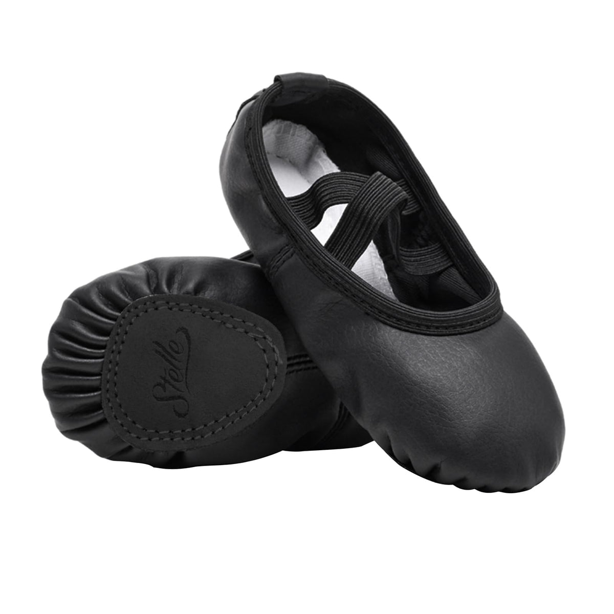 Stelle Ballet Shoes for Girls Toddler Soft Leather Split Sole Jansha Store