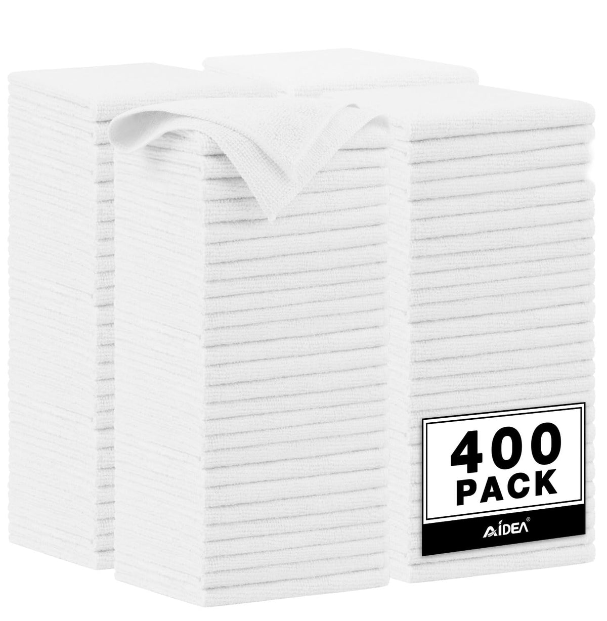 AIDEA Microfiber Cleaning Cloth-50PK, Microfiber Towels for Cars, 12"×12" Jansha Store