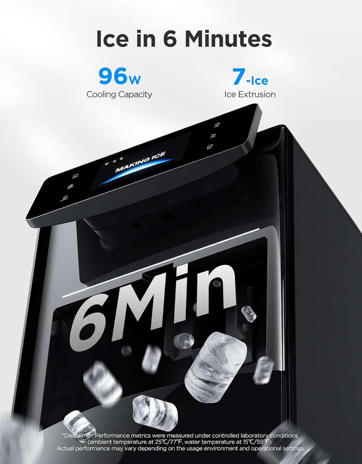 GoveeLife Smart Nugget Ice Maker Pro, 60lbs Daily, 6-Minute Ice, 40dB Jansha Store