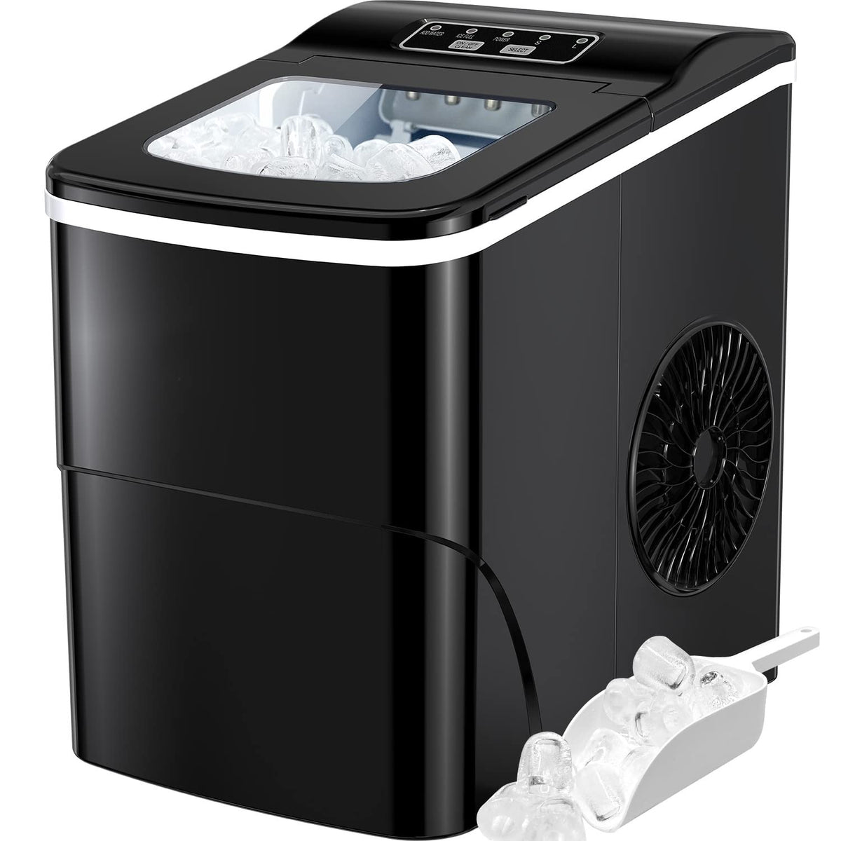 Silonn Nugget Ice Maker, Smart Countertop Ice Machine with APP & Voice Control, Self-Cleaning, 44lbs/24H Soft Chewable Sonic Ice, 3L Tank, for Home Kitchen & Party Jansha Store
