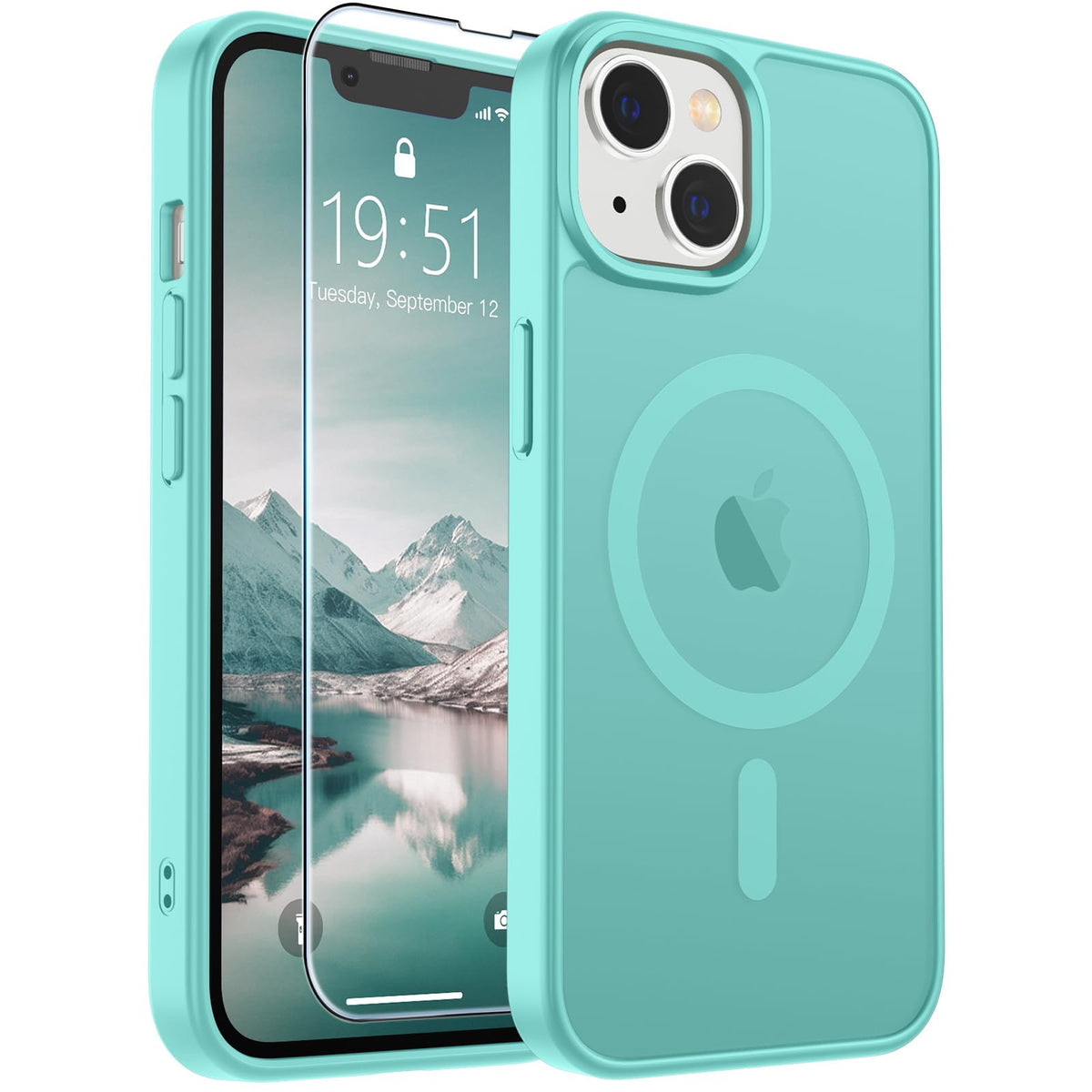 SUPFINE Magnetic for iPhone 12 Mini Case/iPhone 13 Mini Case Black Jansha Store