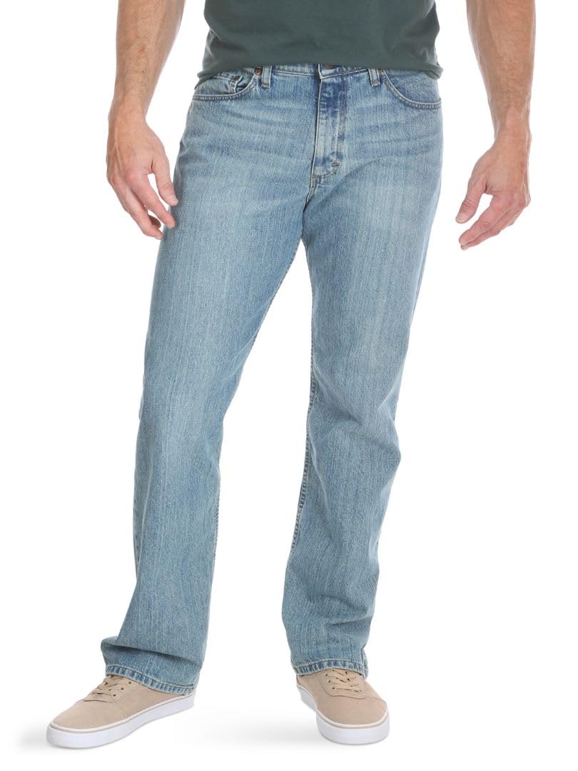 Wrangler Authentics Men's Regular Fit Comfort Flex Waist Jean Jansha Store