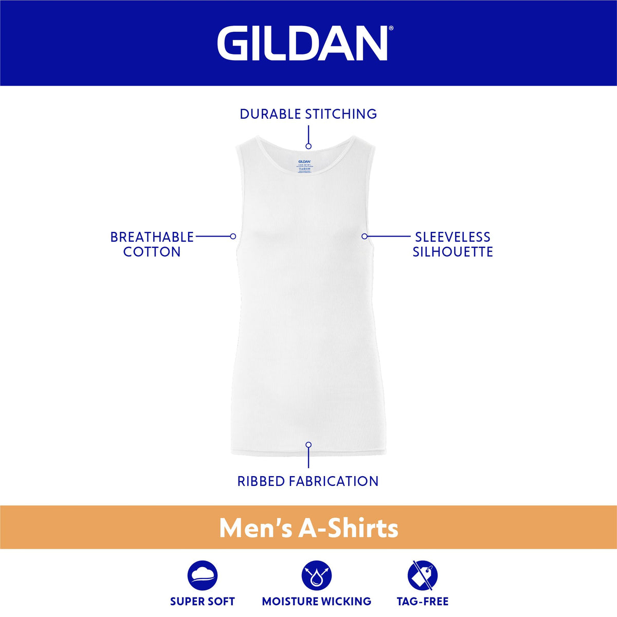 Gildan Men's A-Shirts Tanks Multipack Jansha Store