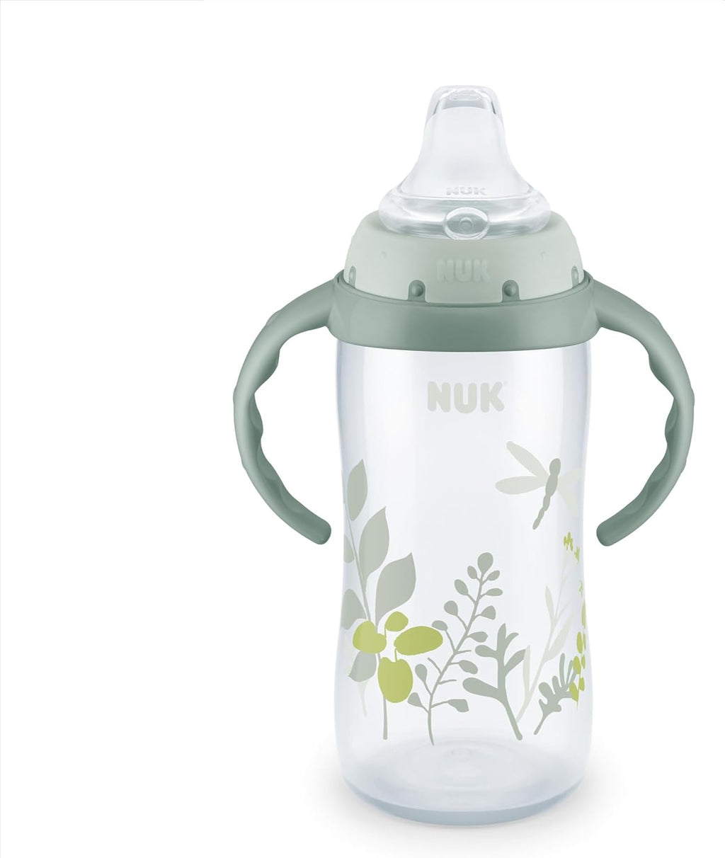 NUK for Nature Learner Cup, 10 oz, 9+ Months – BPA Free, Spill Proof Sippy Cup Jansha Store