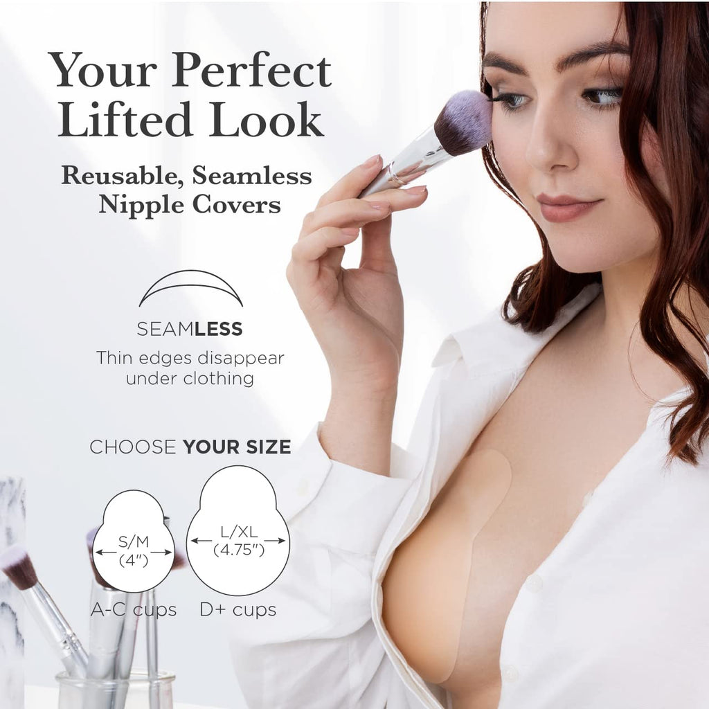 Nippies Reusable Nipple Covers, Skin Safe Pasties in Circle or Lift Style Jansha Store