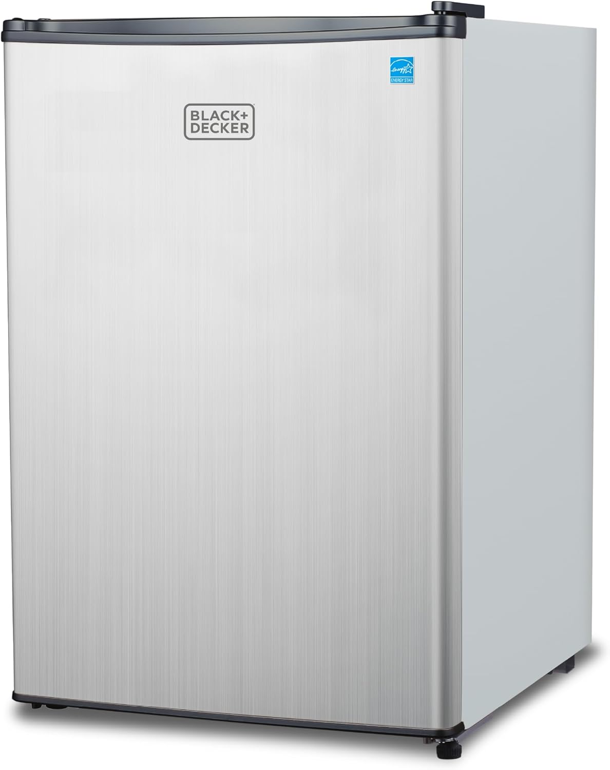 BLACK+DECKER 2.5 Cu. Ft. Compact Refrigerator, BCRK25V, Stainless Look Jansha Store
