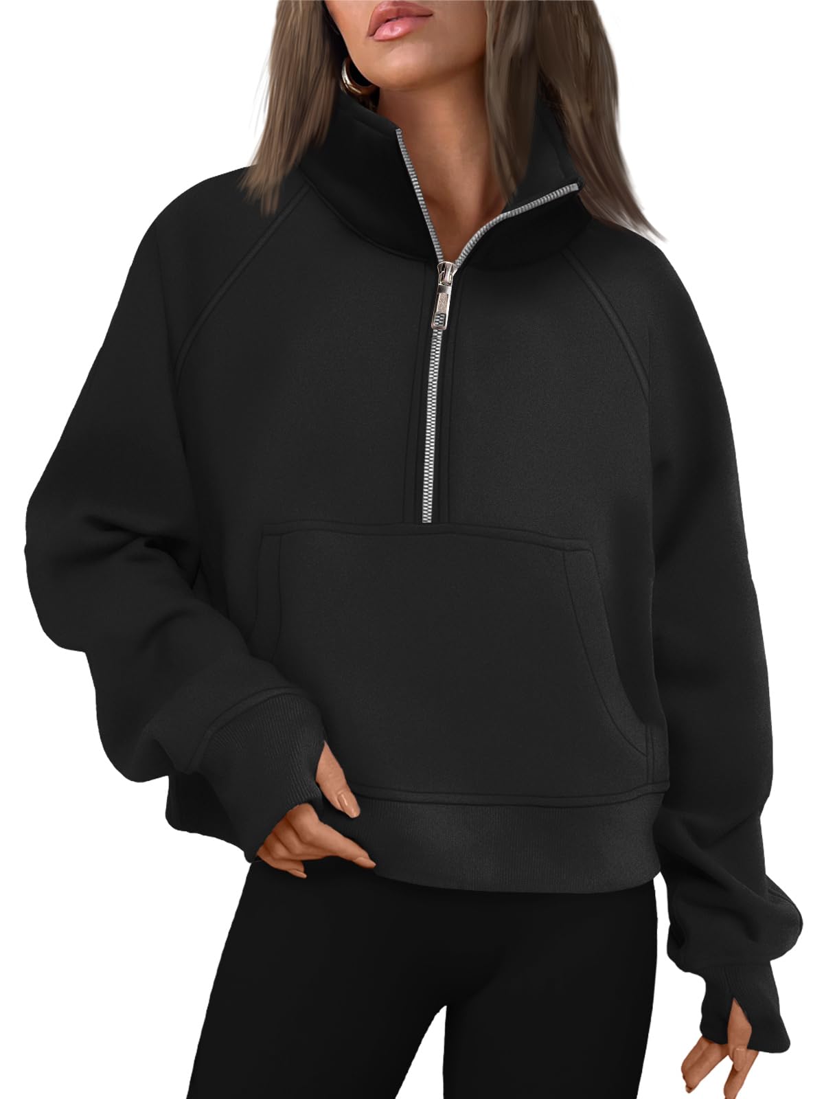 AUTOMET Womens Sweatshirts Half Zip Fleece Pullover Fall Outfits Jansha Store