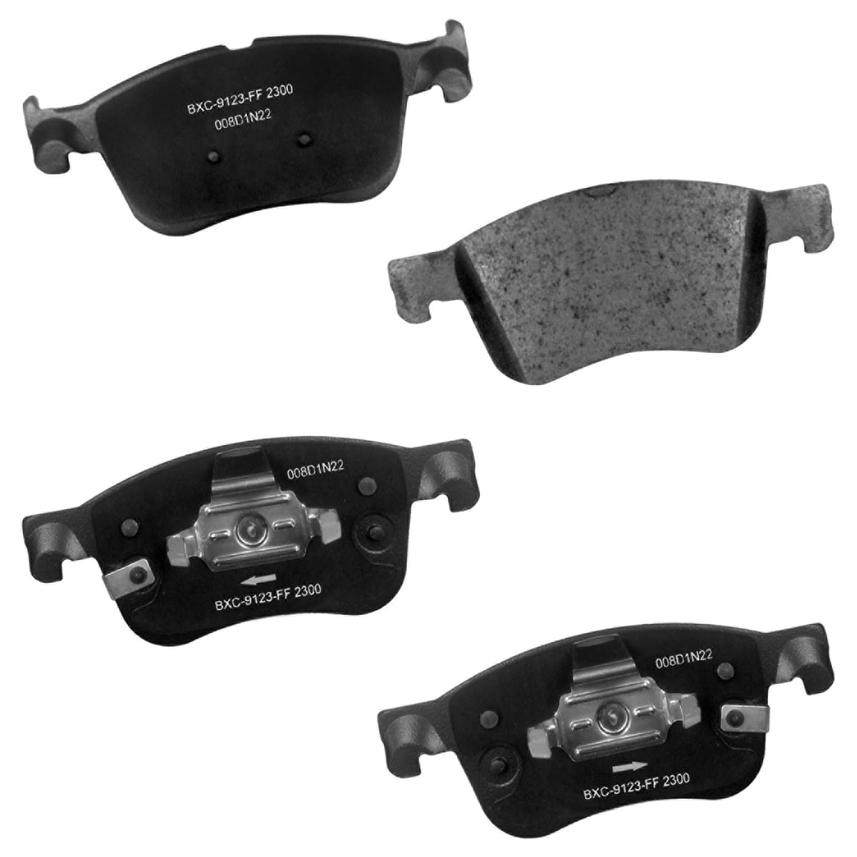 Bendix Premium SBC436A Ceramic Front Brake Pads for Toyota 4Runner 2002-2001, Hilux 2004, Tacoma 1998-1995 Jansha Store