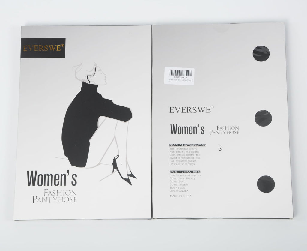 EVERSWE 3 Pairs Women's Sheer Pantyhose 20D, High Waist Control Top Pantyhose Hosiery Jansha Store