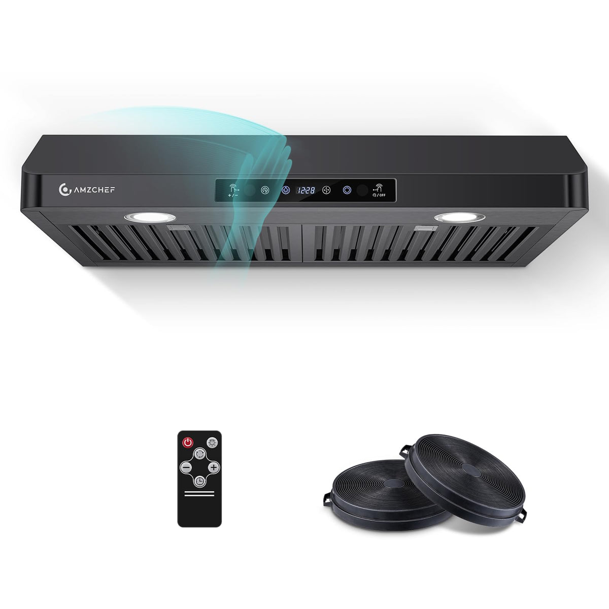 AMZCHEF 30" Under Cabinet Range Hood, 750CFM Stainless Steel Vent Hood Jansha Store