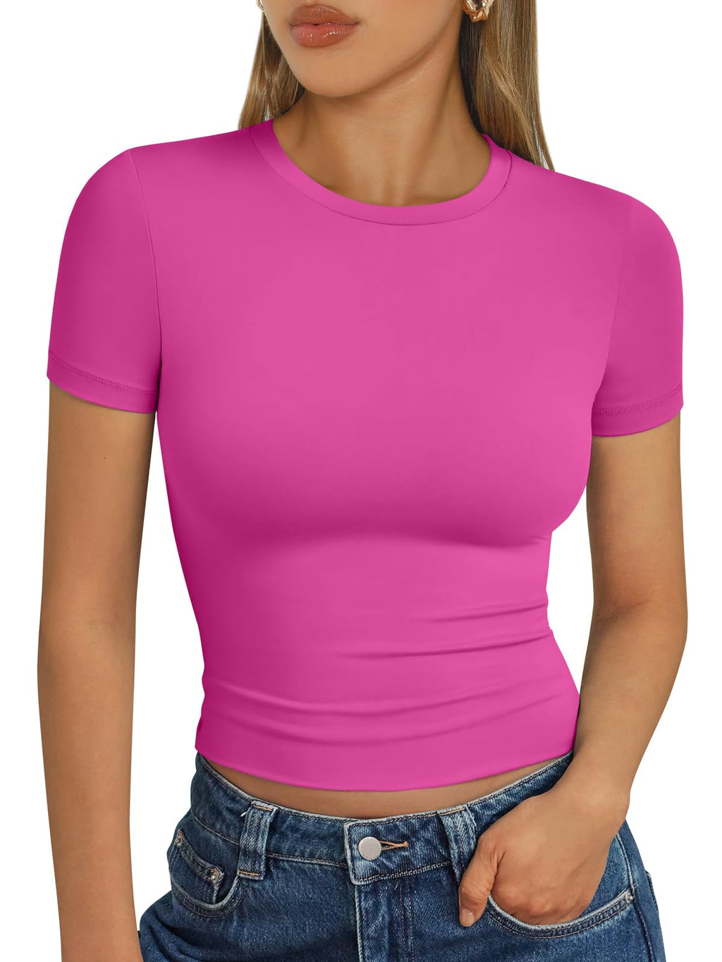 Trendy Queen Womens Short Sleeve T Shirt Basic Summer Top Jansha Store